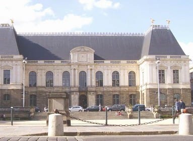 building of parlament of brittany in frace