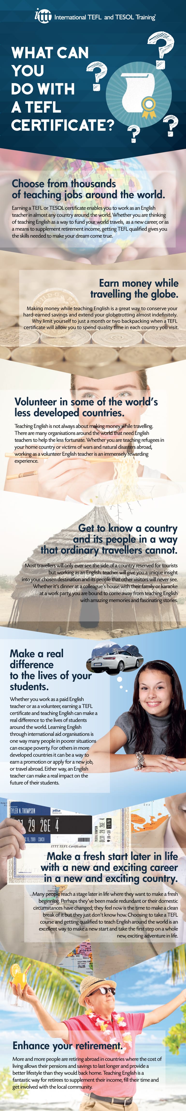 Infographic What Can You Do With a TEFL Certificate Infographic What Can You Do With a TEFL Certificate